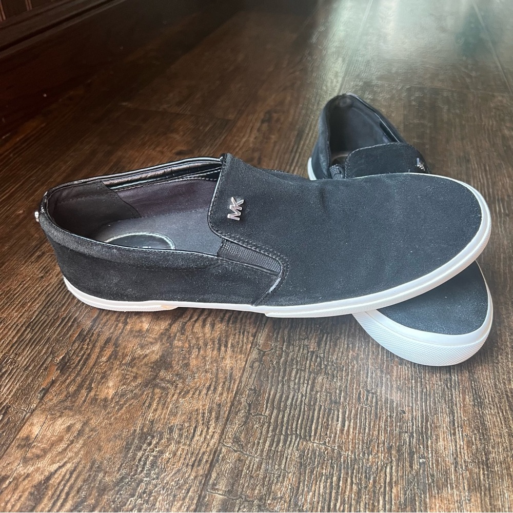 MICHAEL Michael Kors Women's Boerum Double Gore Black Slip On Sneakers Size 9.5